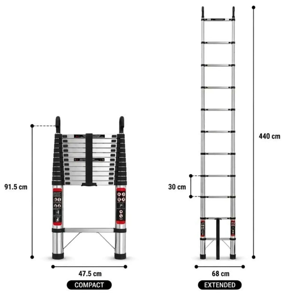 Telescopic Ladder 4,4m with Hook — photo 5