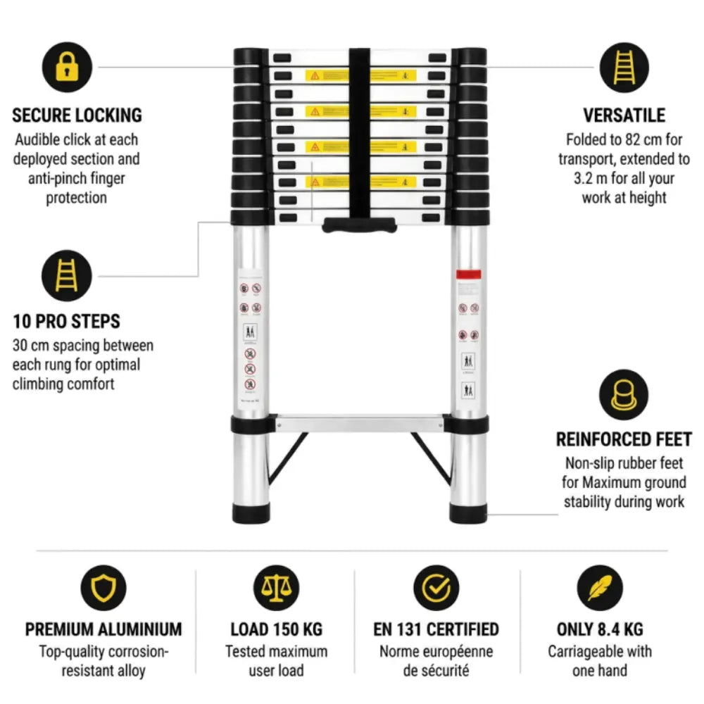 Telescopic Ladder 3,2m — photo 2