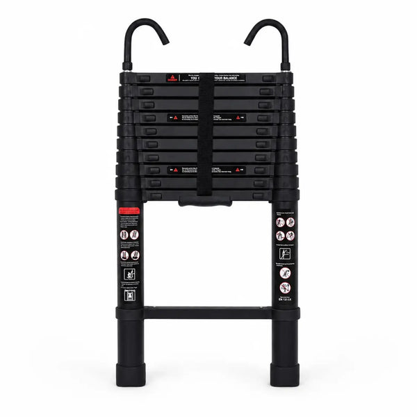 Telescopic Ladder 3,2m Black