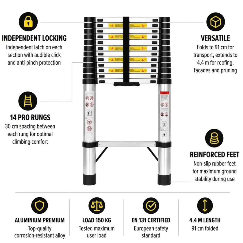 Telescopic Ladder 4,4m — photo 2