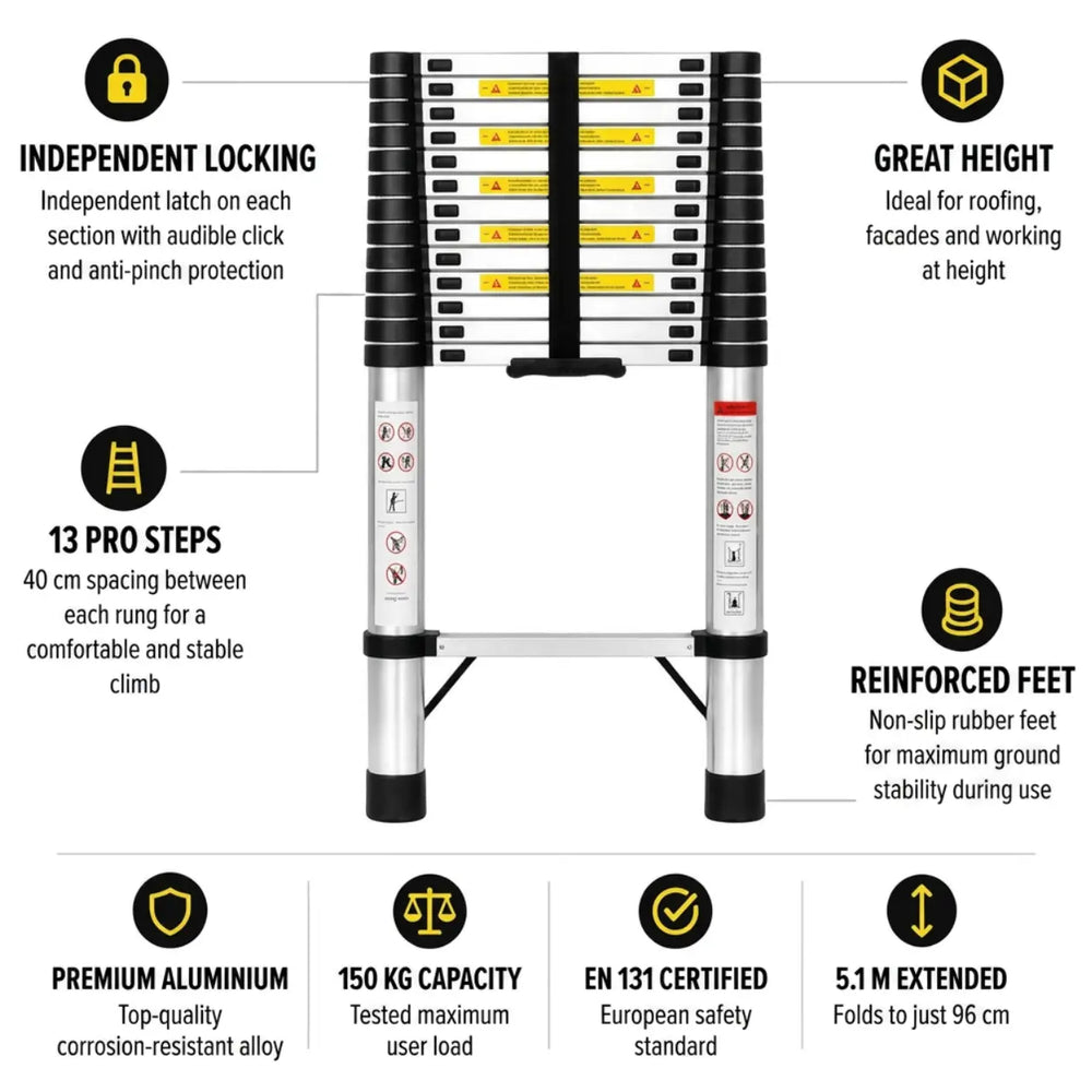 Telescopic Ladder 5,1m — photo 2