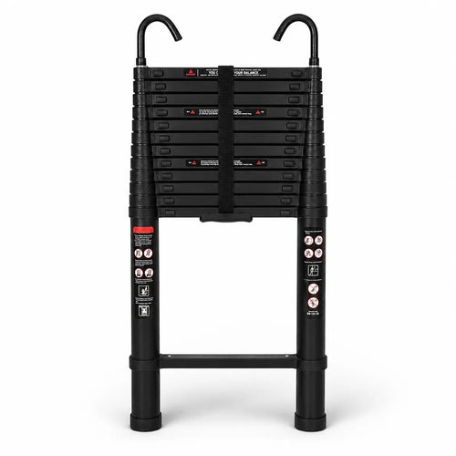 Telescopic Ladder 5m Black