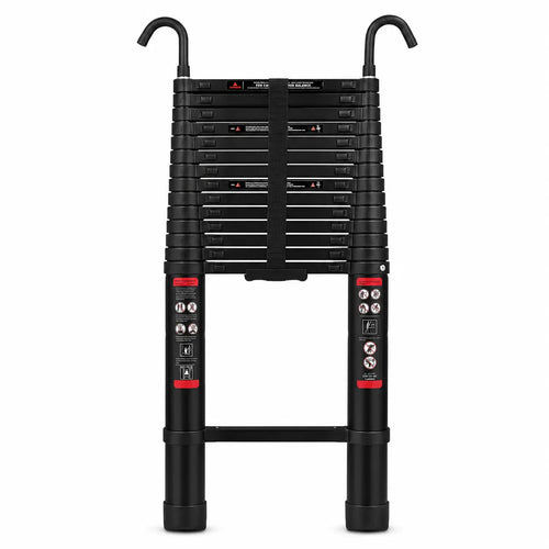 Telescopic Ladder 6,2m Black