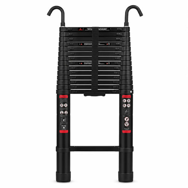 Telescopic Ladder 6,2m Black